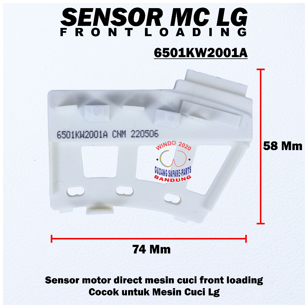 SENSOR MOTOR DIRECT MESIN CUCI LG FRONT LOADING ORI 6501KW2001A