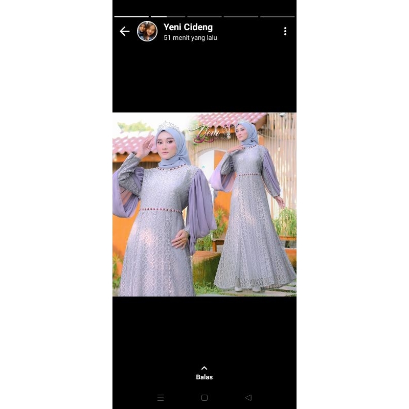 gamis brukat malika