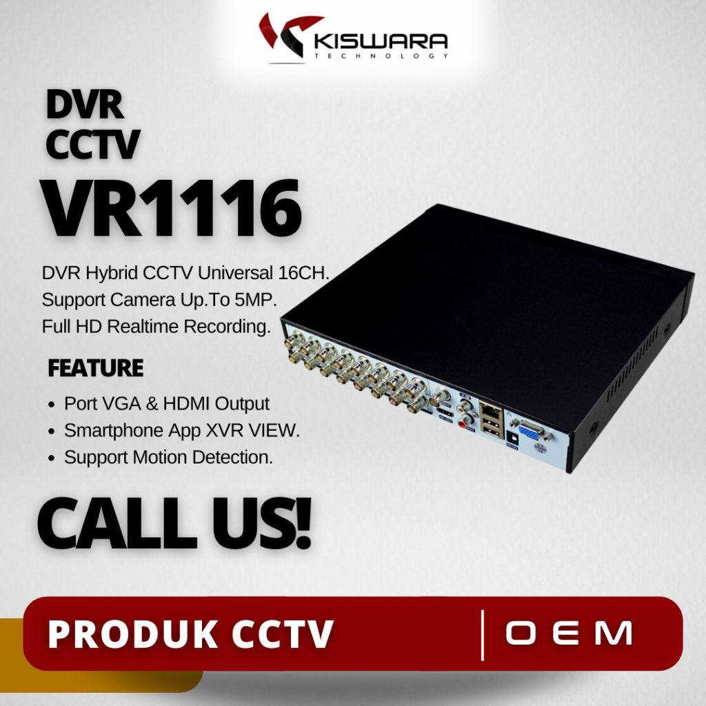 DVR 16CH Hybrid CCTV 5MP - XVR1116 Universal [ XVR VIEW]