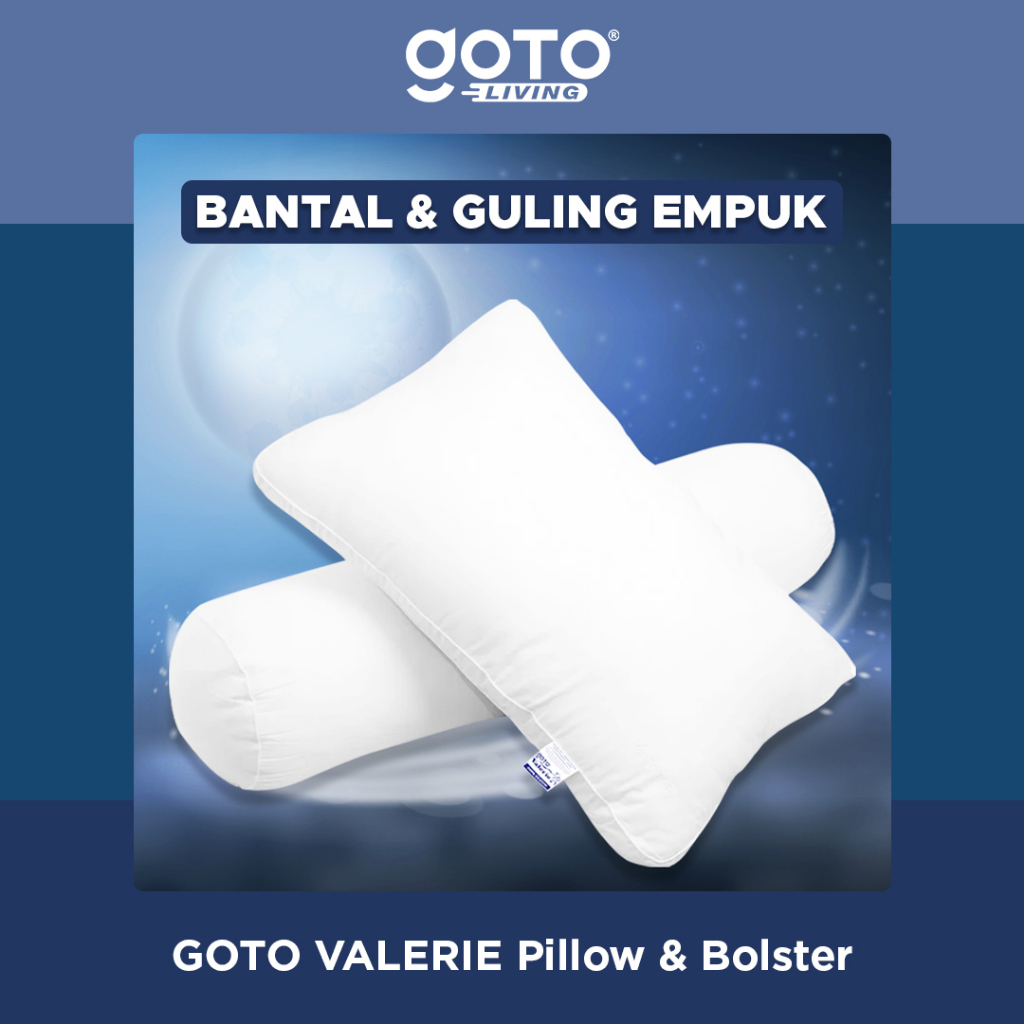 Goto Valerie Pillow Bolster Bantal Guling Tidur Hotel Silikon Premium