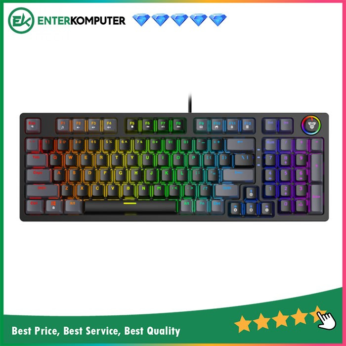 Fantech Atom96 MK890 RGB Gaming Mechanical Keyboard Full Size - Black