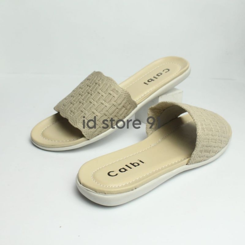 Sandal Slop Wanita Rajut