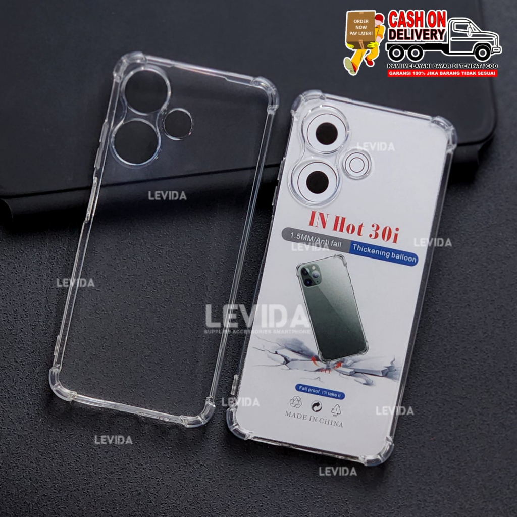 Infinix Hot 30 Infinix Hot 30i  Soft Case Airbag Clear Case  Infinix Hot 30 Infinix Hot 30i