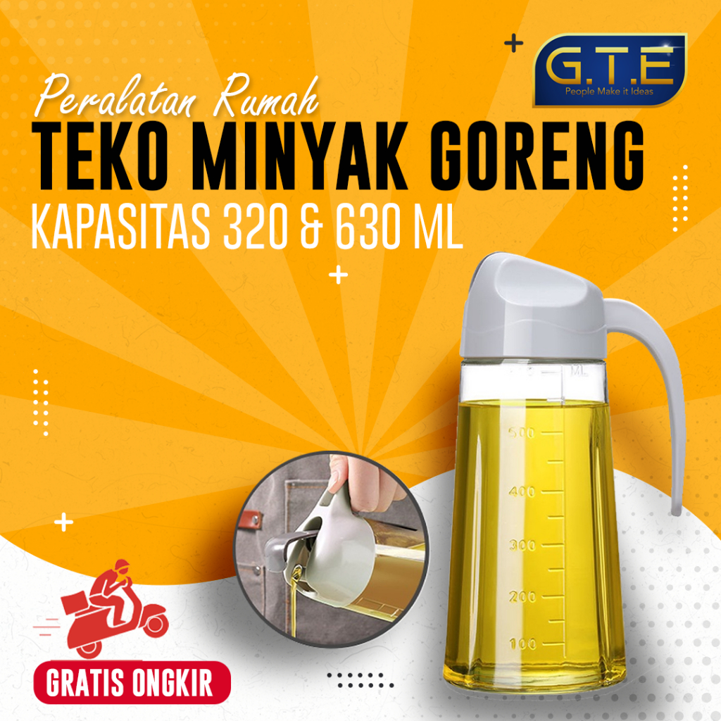 Botol Kaca Minyak Goreng 630ml / Bottle Oil / Botol Minyak Kecap Cuka Saus / Botol Kaca Multifungsi