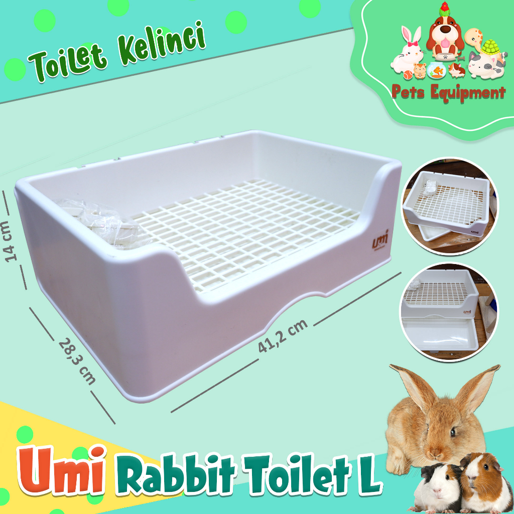 UMI RABBIT TOILET L/Toilet Kelinci Marmut Chinchilla/Potty Train Kelinci