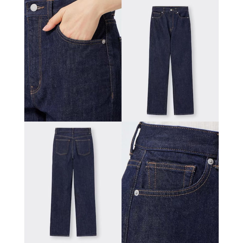 GU Uniqlo Straight High Jeans