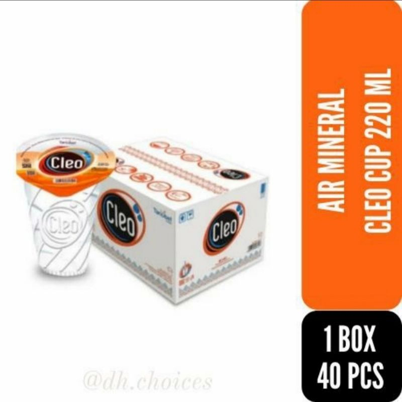 

CLEO CUP 220ML 1 DUS ISI 40CUP GELAS AIR MINERAL MURAH GROSIR