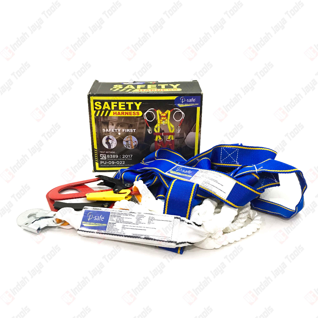 I-SAFE ABSORBER Full Body Harness SNI DOUBLE HOOK Safety Belt Sabuk