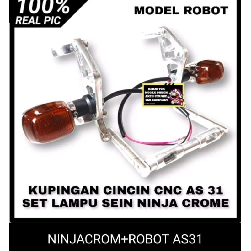 Breket Pangkoan Lampu Depan Kupingan Cincin Cnc Model Robot As 31 Kualitas Terbaik