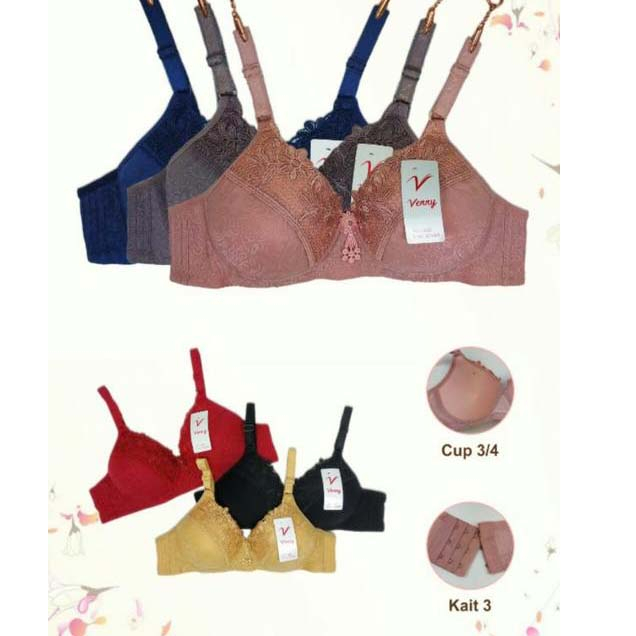 BRA Venny Tanpa Kawat Daily Bra brukat