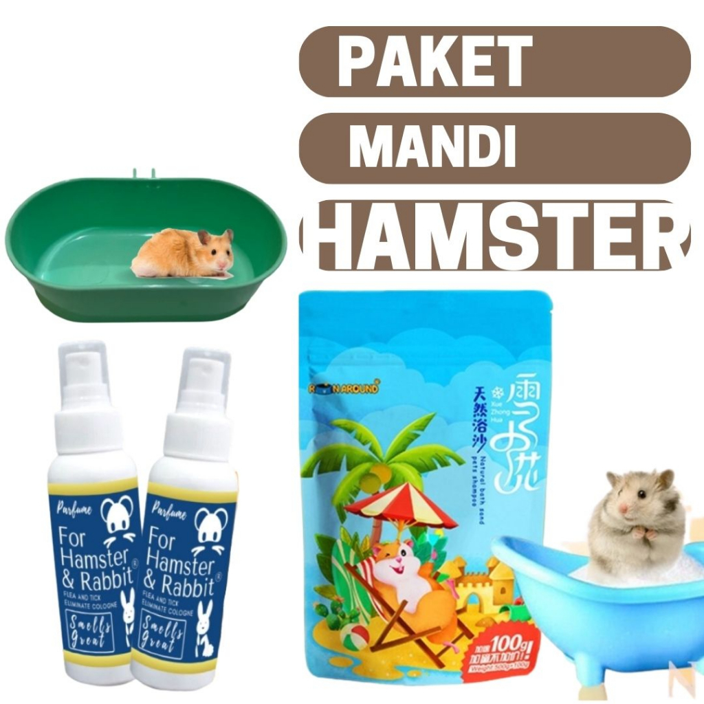 Paket Hemat Grooming Mandi Hamster FEFARM