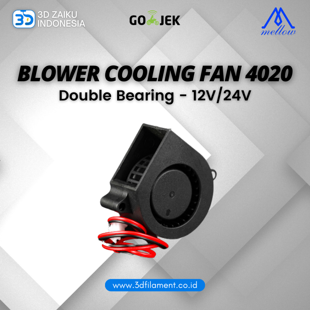 Original Mellow 3D Printer Blower Cooling Fan 4020 Double Bearing