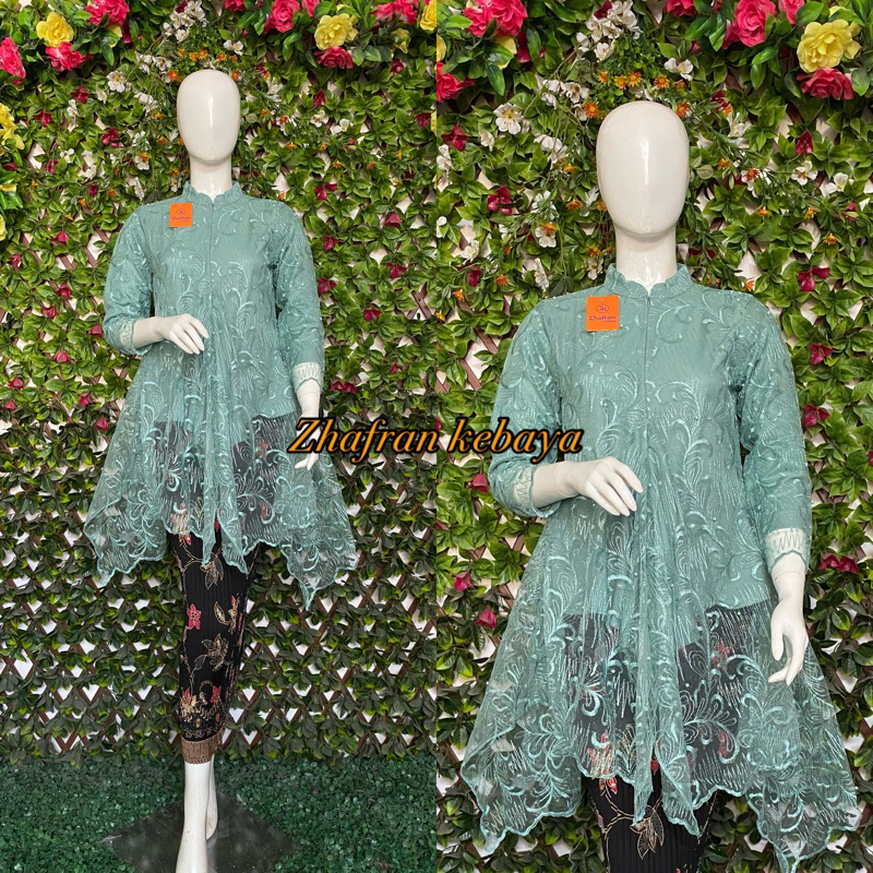 Kebaya Modern Tunik Busui Bahan Tulle Favorite (Sanghai)