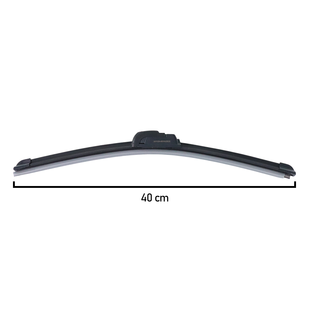 Wiper Kaca Mobil Frameless Blade U Shape Hook 16 Inch - Black(CoverOren)