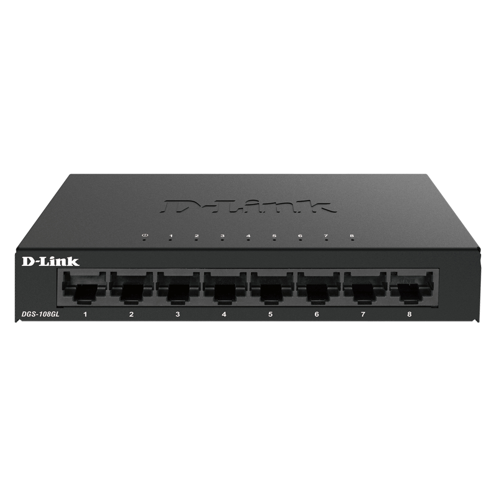 DLINK DGS-108GL 8 Port Gigabit Metal Unmanaged Desktop Switch DGS-108GL