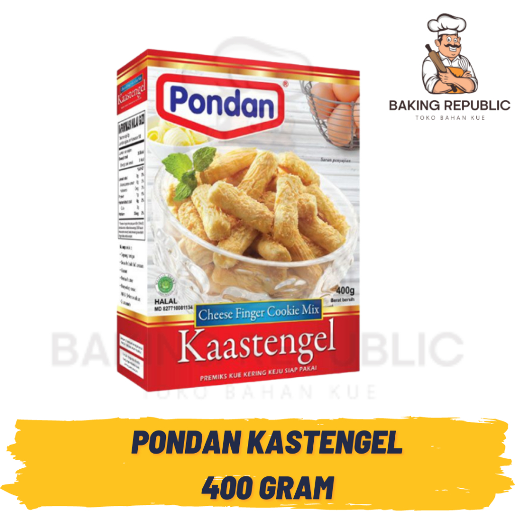 

PONDAN KASTENGEL 400GR | PREMIX KASTANGEL | CHEESE FINGER COOKIE FLOUR MIX | PREMIK KASTENGEL