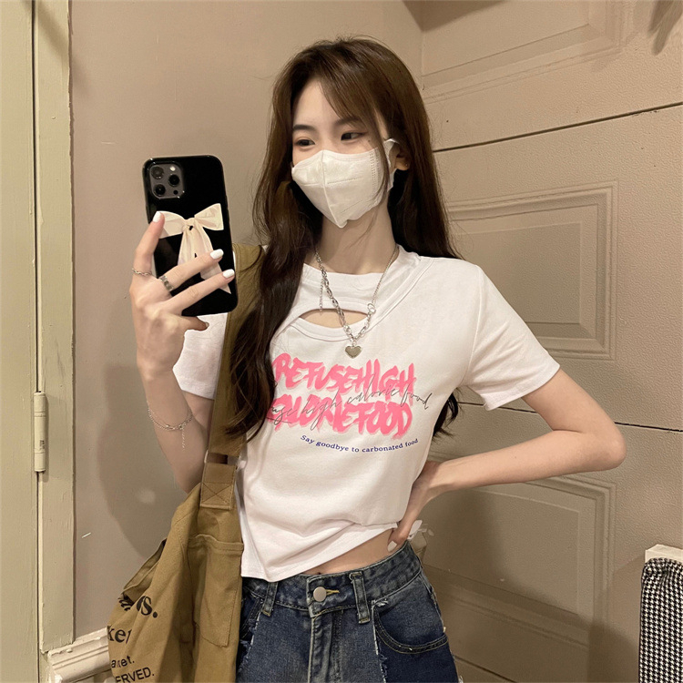 BV.ID BJ1189 Baju Fashion Trend CropTop Wanita Atasan Kaos Lengan Pendek Gaya korean