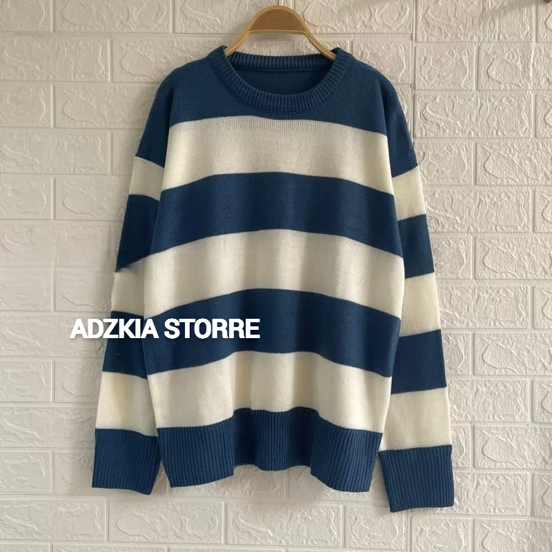 SWEATER RAJUT MAYUBI OVERSIZE MOTIF SALUR