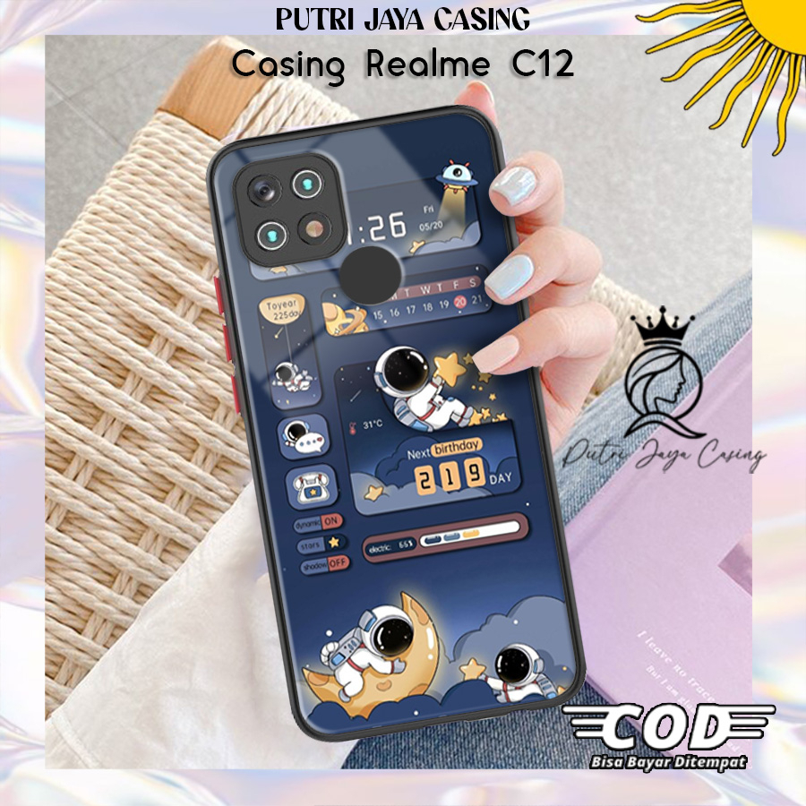 Case Hp Realme C12 casing Realme C12 Motif ASTROCUTE02 Casing Terbaru Case Karakter Lucu Casing Lucu