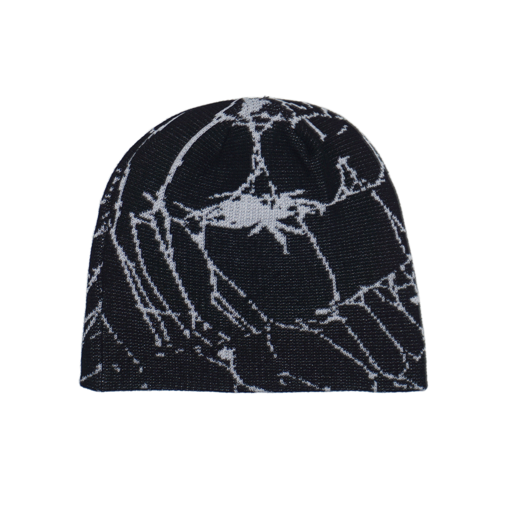 BEANIE HAT | WEB OF LIES | BLACK | YIKESALLDAY