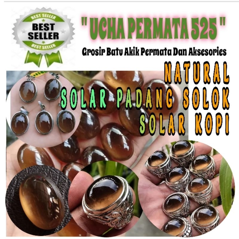 cincin batu akik solar padang solok / solar kopi asli natural / batu akik solar padang giwang