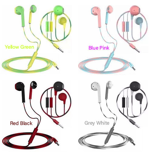 Handsfree U24 Macaron EXTRA BASS HIFI | Two Tone dua Warna