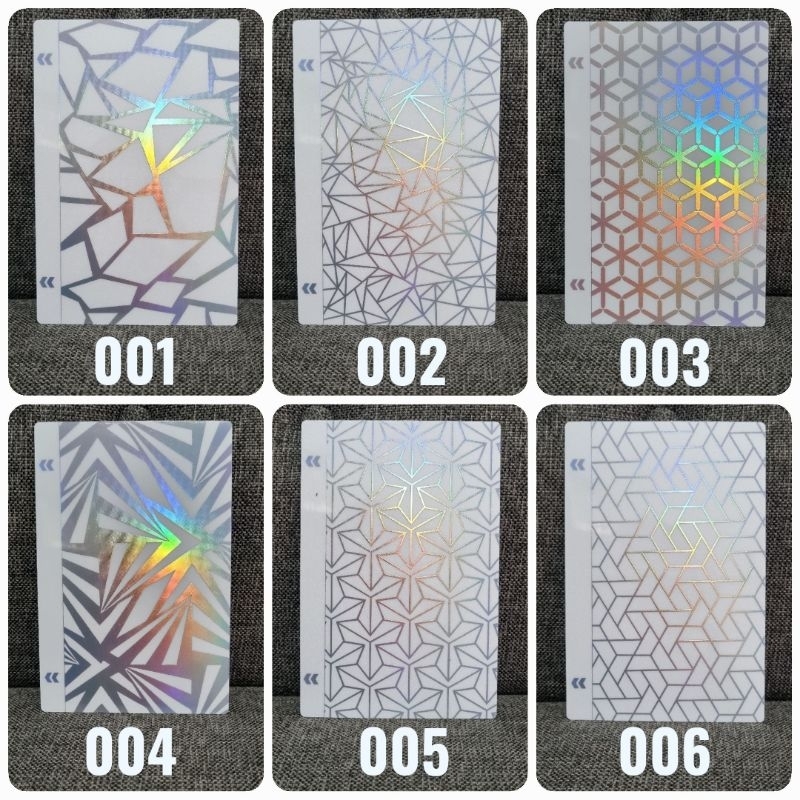 Backskin garskin skin pelindung belakang hp Aurora hologram holografiik pelangi unik lucu semua tipe ada lengkap