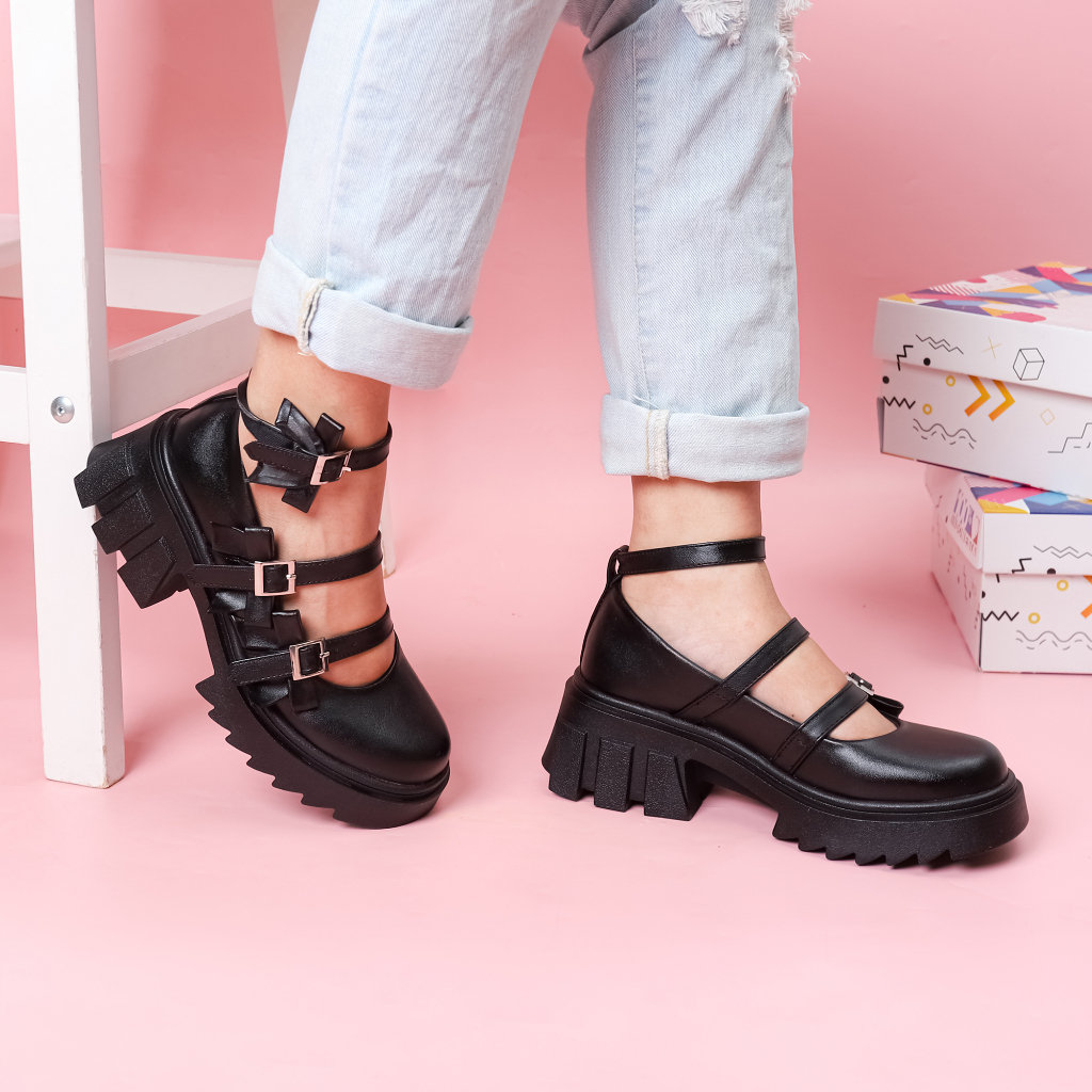 ELIRA Qila Black - Sepatu Boots Wanita