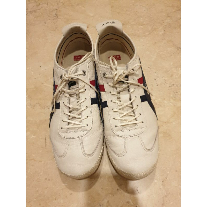 PREOWNED - AUTHENTIC Onitsuka Tiger MEXICO 66 SD Unisex Shoes Size 46 in Cream/Peacock