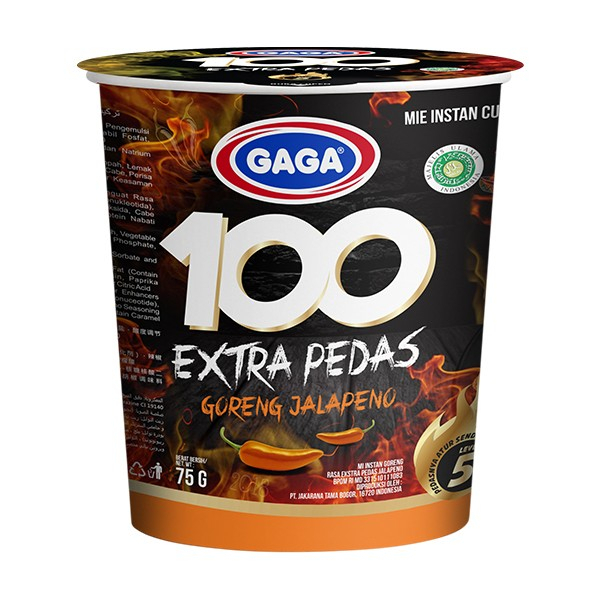 

MIE CUP GAGA 100 EXTRA PEDAS ALL VARIANT