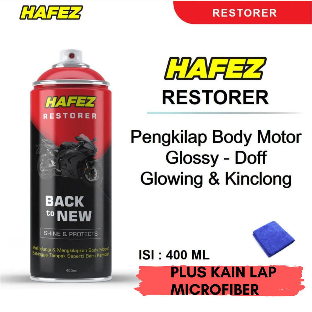 Hafez Restorer Pengkilap dan Penghitam Body Motor