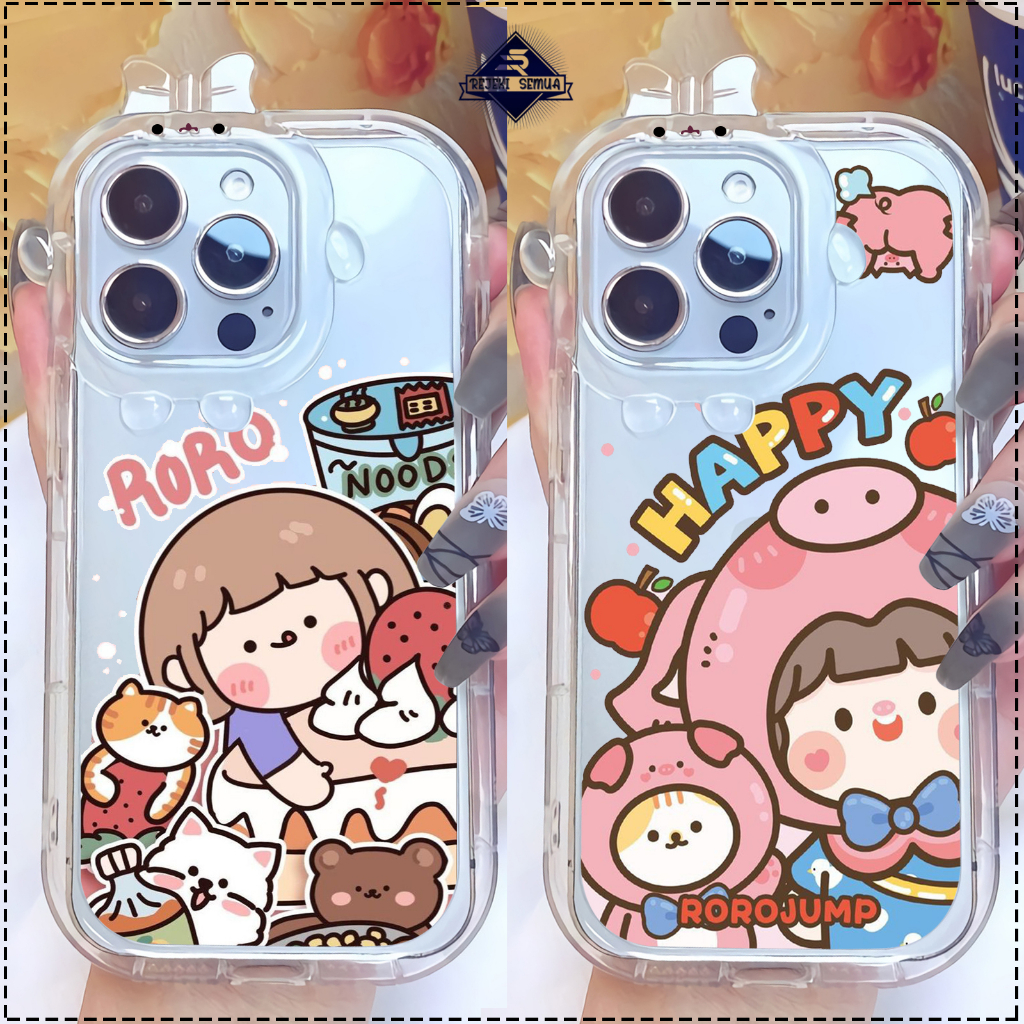 CUSTOM SOFT CASE SILIKON CASING FRAME KAMERA KARAKTER PITACU CUSTOM ROROJUMP SAMSUNG A03S A03 CORE A