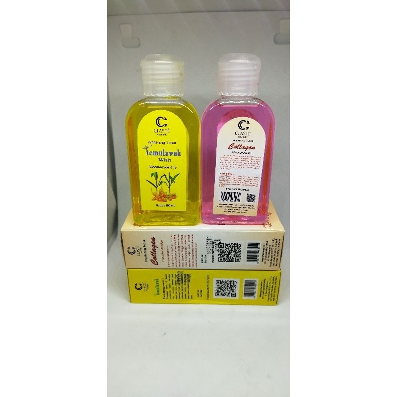 CLASTE WHITENING TONER NIACINAMIDE 4% | WHITENING TONER TEMULAWAK  | WHITENING TONER  COLLAGEN 100ML