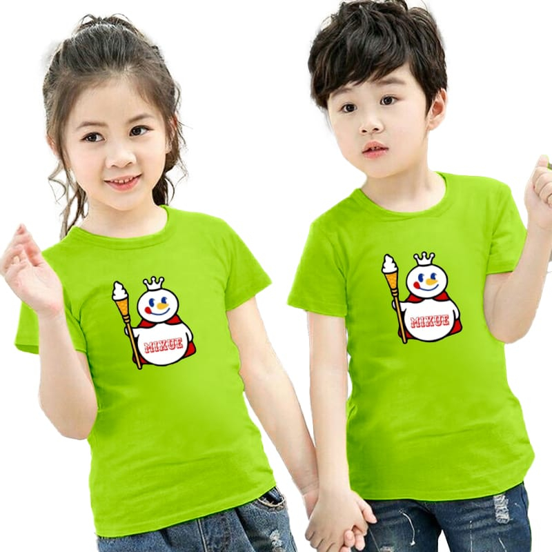 kaos anak anak mixue unisex cewek/cowok DTF