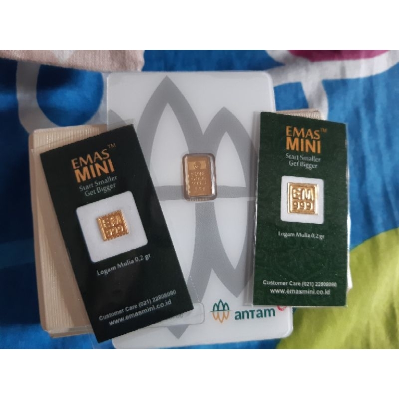 Emas mini 0.2 gram dan 0.5 gram 2023