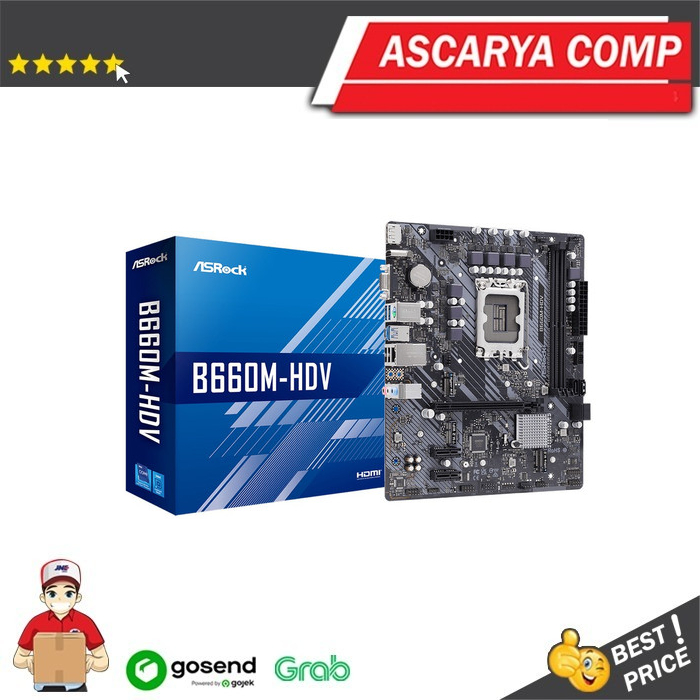 ASROCK B660M-HDV DDR4 (Intel LGA 1700, Gen12)