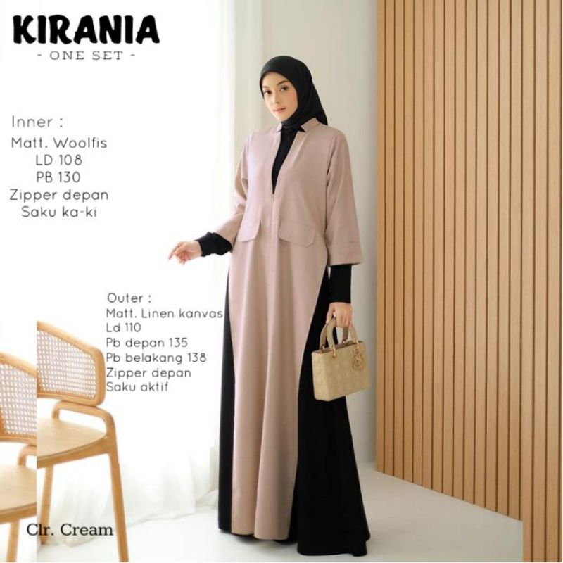 KIRANIA SET DRES FASHION MUSLIM WANITA