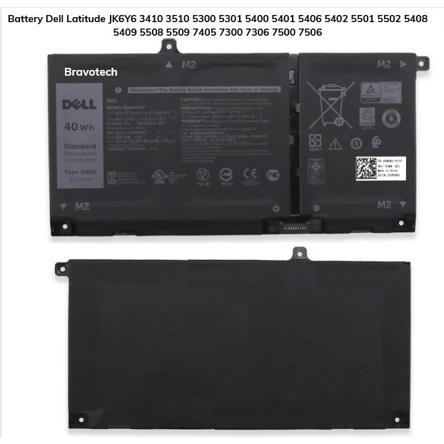 Baterai Dell Latitude15 3510 3410 5301 5401 5402 JK6Y6 C5KG6