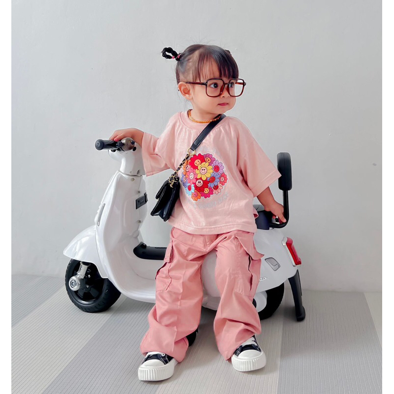 Retro Kids Oversize Tee Motif | Kaos Anak Unisex