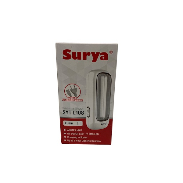 Surya Lampu Emergency + Senter/Lampu SYT L 108 LED Lampu Darurat 1W + 11W SMD LED Super Terang