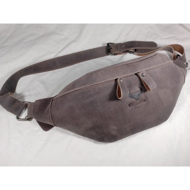 Waistbag Pria Vrc.Leather Full Kulit Sapi Asli 100%