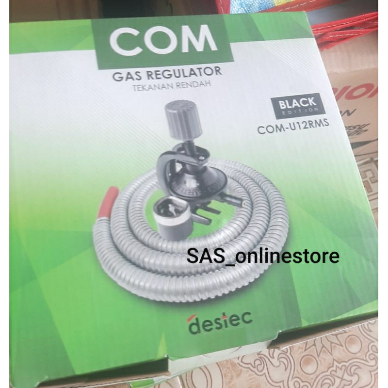 Regulator Gas Putar Set Lengkap+Selang 1,8M/Regulator Gas Destec Com Meter SNI ORI Paket Hemat Lengkap