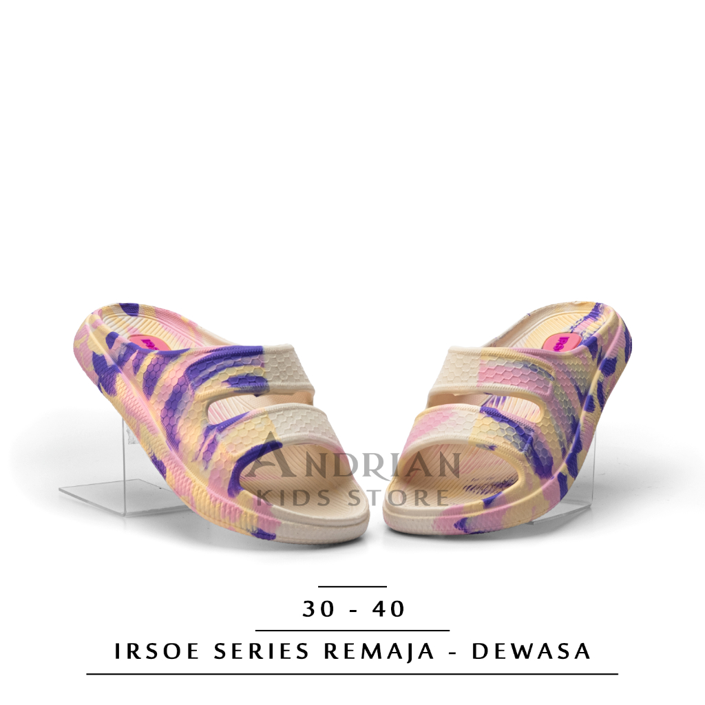 New Irsoe Sandal Selop Loreng Wanita Remaja - Dewasa Size 30 -40