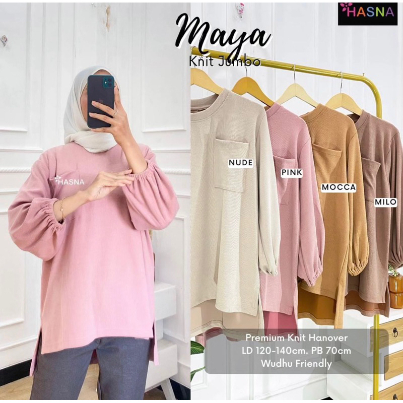 atasan bahan kaos knited import kaos aster hamisa top oversize adter