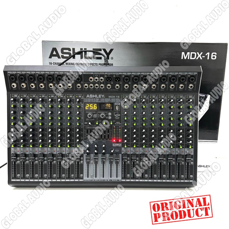 Mixer Audio Ashley MDX 16 16channel Original Ashley Mdx16 Mixing 16 Mdx-16 Bagus ( Bisa COD )