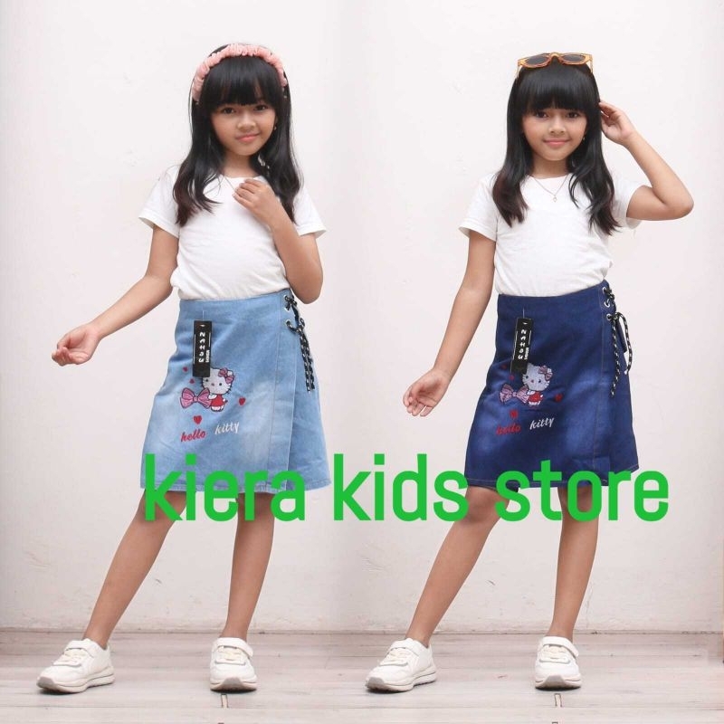 Rok Celana Jeans Anak Perempuan Usia 3-11 Tahun