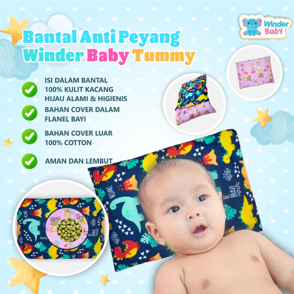 Bantal Bayi Peyang Cover Lucu Winder Baby