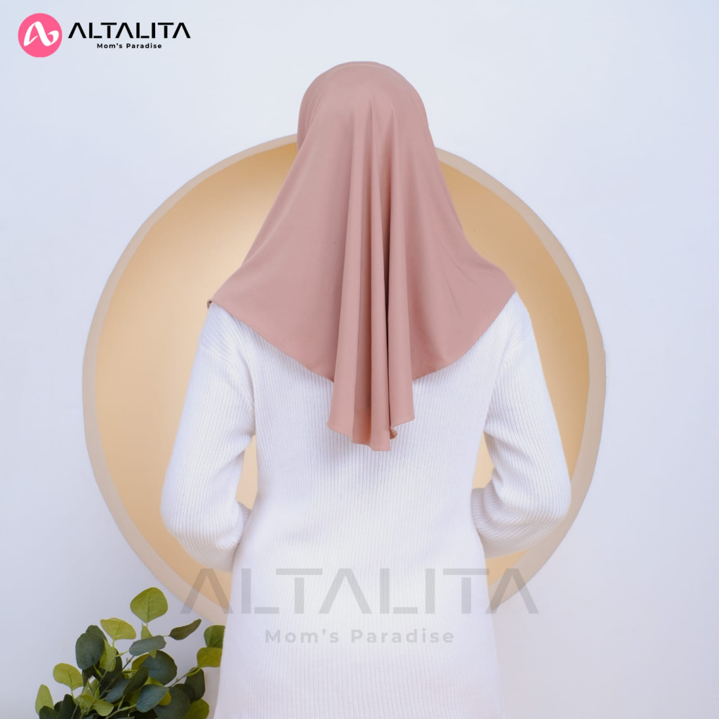 Altalita - Kerudung Instan Qaila Penguin Jilbab Bergo Hamidah Ukuran M pet Tebal Bahan Jersey Premium Hijab Sport Instant Menutup Dada Cocok Untuk Sekolah Olahraga Volly Futsal Senam dan Sehari-Hari