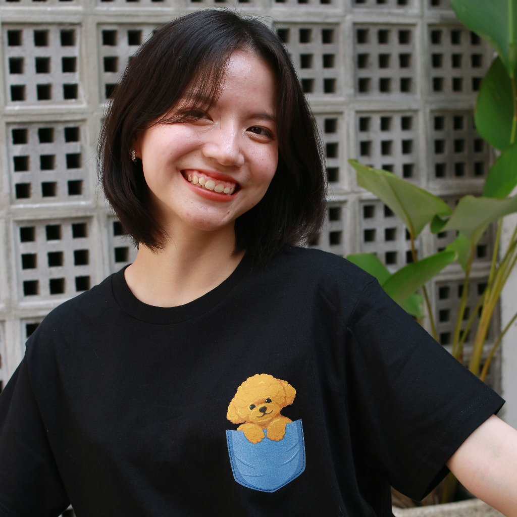Yello Yollo - Poodle Tshirt Cotton Combed Unisex