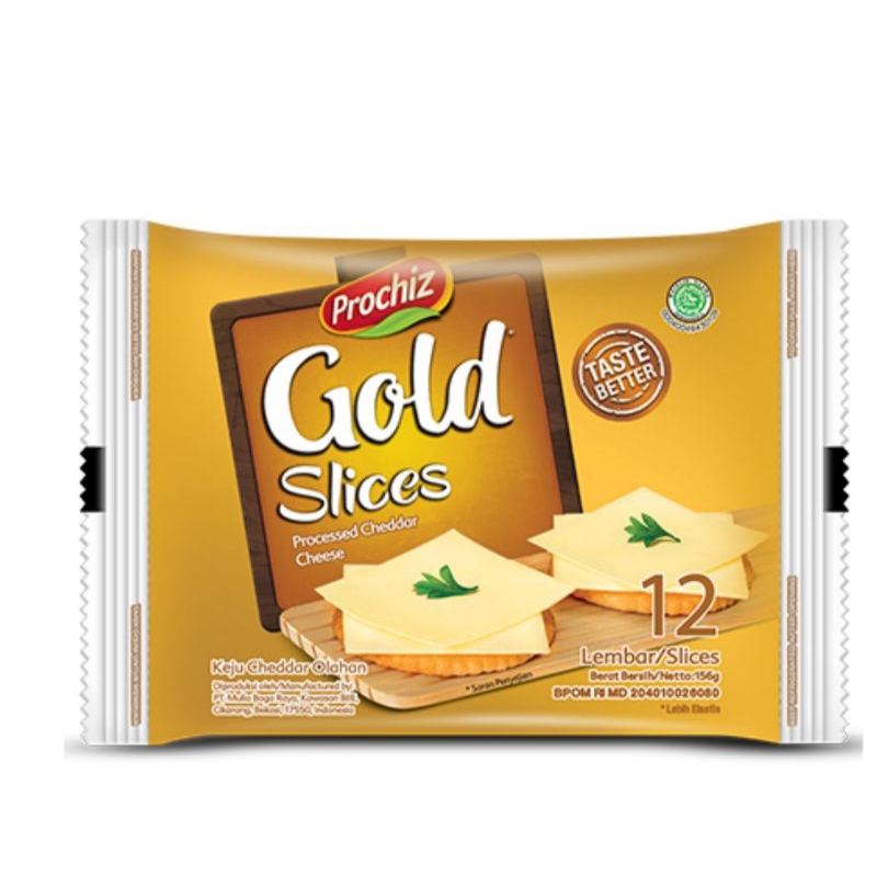 

Keju Slice Prozic Gold isi 12 lbr